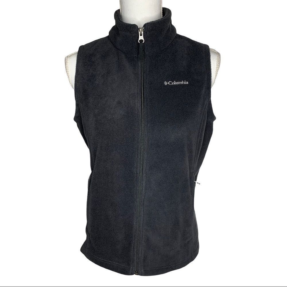 Columbia dark gray fleece vest - size kids large